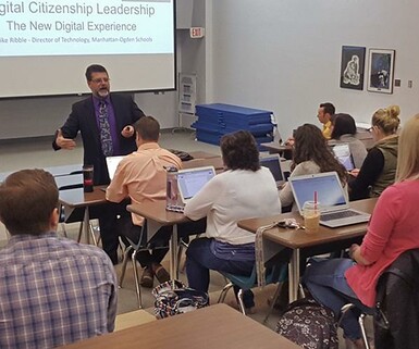 Mike Ribble helps teachers shape a vision for digital citizenship in their own schools.