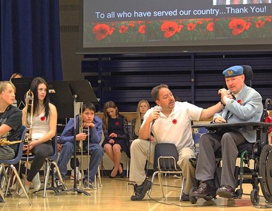 Retired corporal Matthew Schovanek, with the help of Randy Graf, recounts the day he suffered major injuries while on a peacekeeping mission in Bosnia.