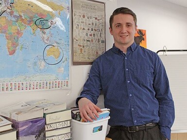 Dakota Bradley, a first-year teacher at John Davidson School in Coaldale, is Palliser Regional Schools’ nominee for the Edwin Parr Teacher Award.